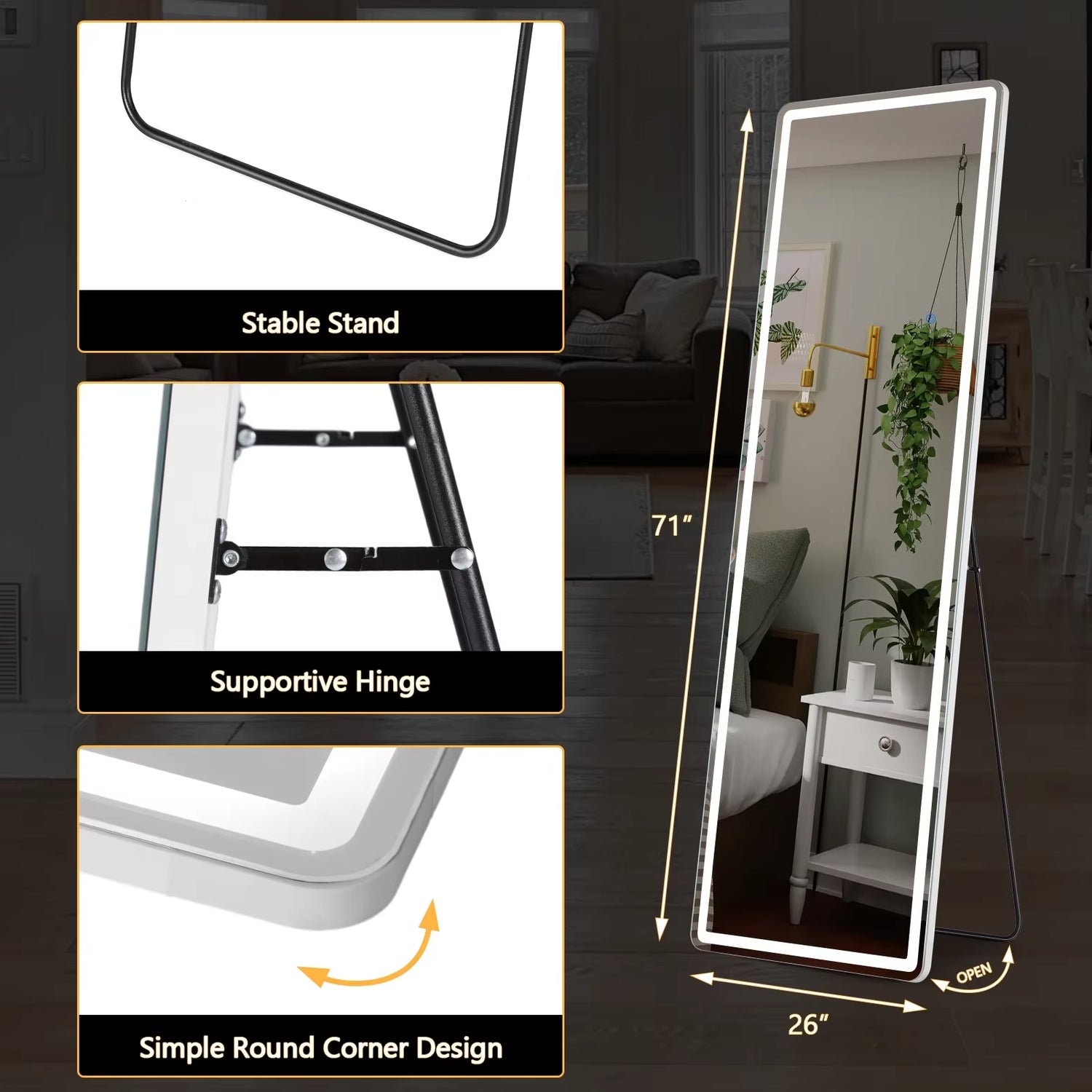 The Perfect Reflection Ultra HD Floor Mirror